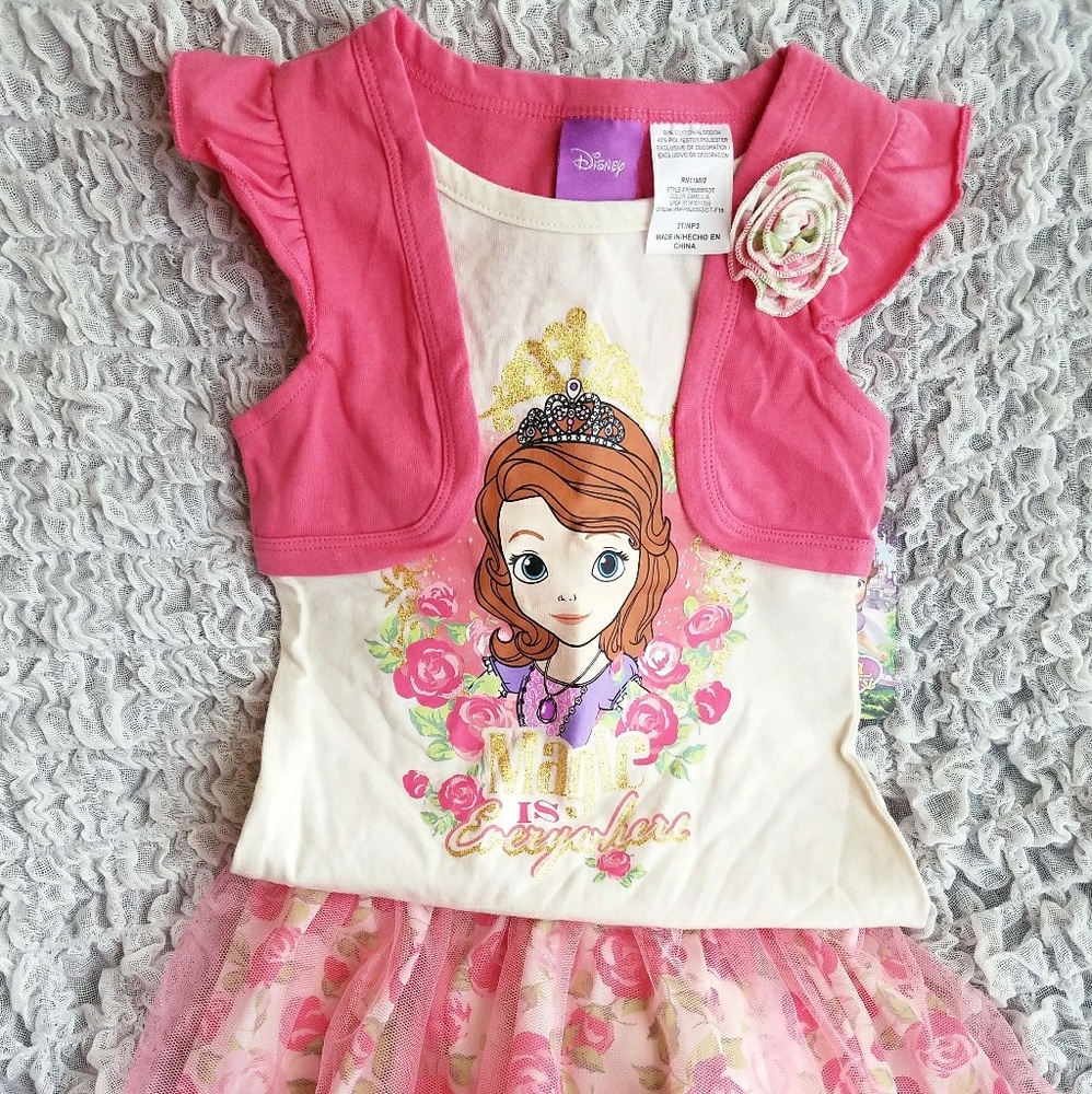 Girls Sofia the First 2pc Outfit